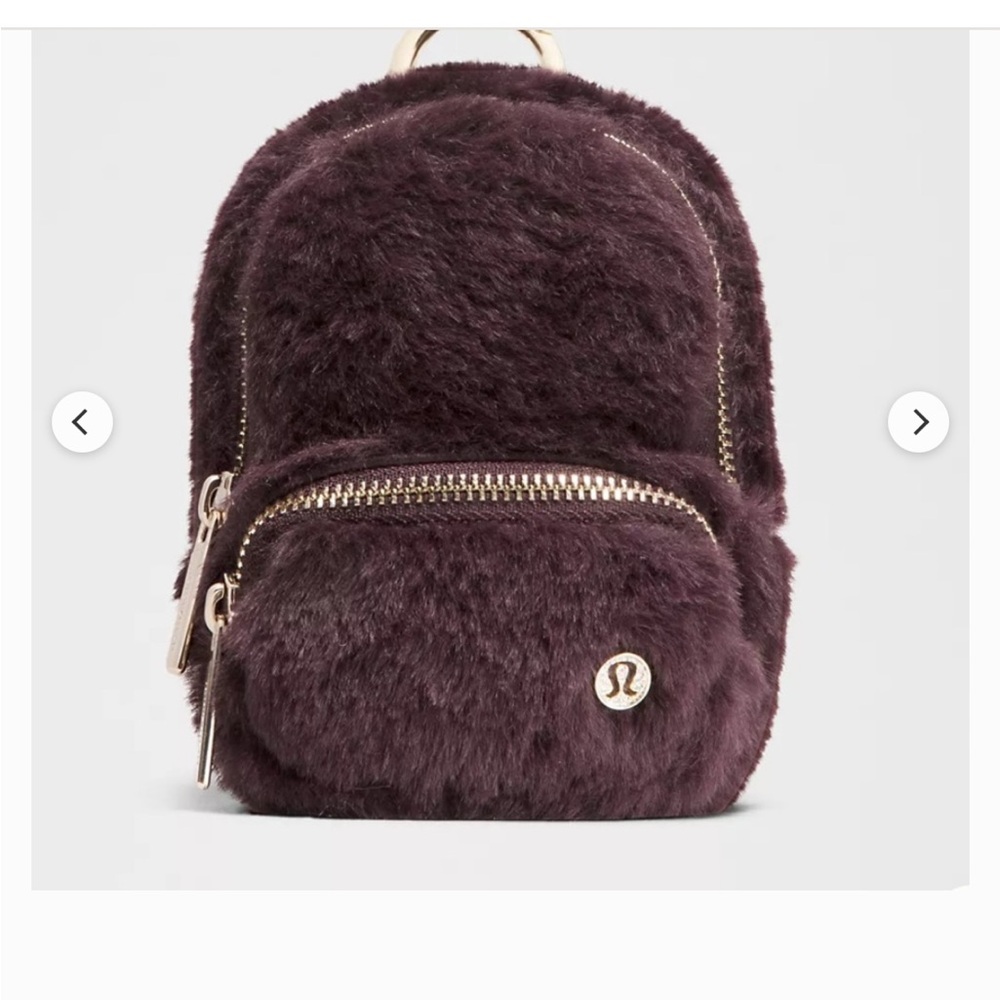Lululemon Plush Fleece Nano Backpack  - Deep Purple NWT